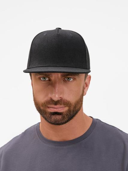 Бейсболка Epicore с прямым козырьком, черная