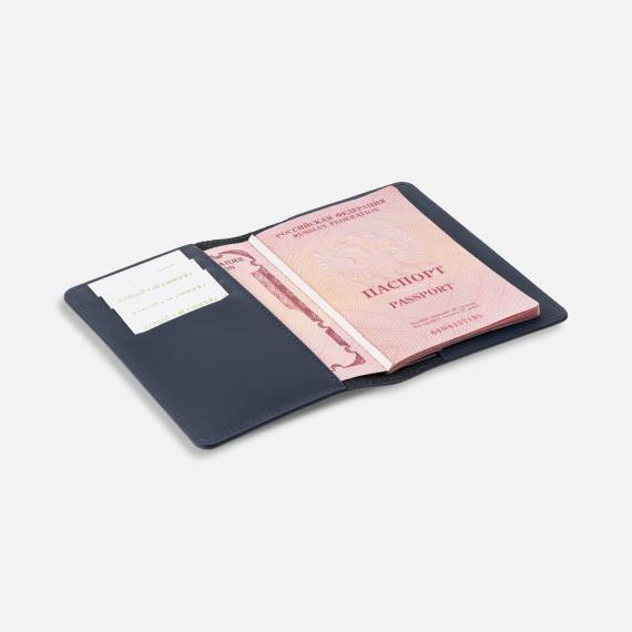 Обложка для паспорта Alaska, синяя