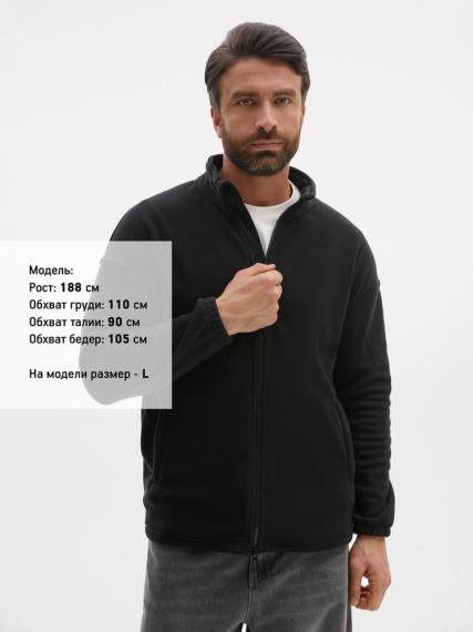 Куртка флисовая унисекс Nebo, черная, размер L
