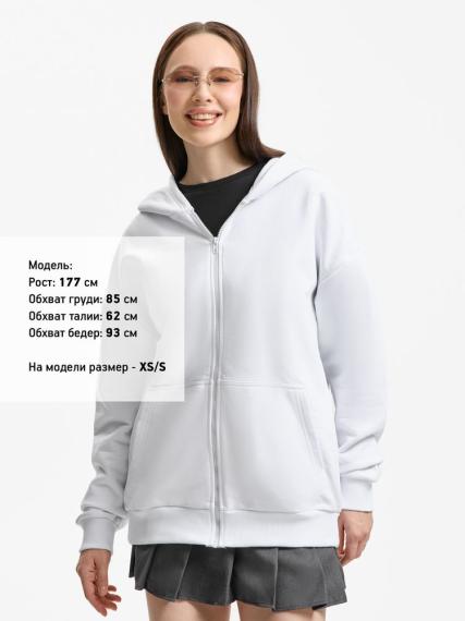 Толстовка унисекс оверсайз Sartoro, белая, размер XL/XXL