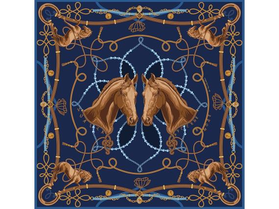 Платок «Конный клуб»