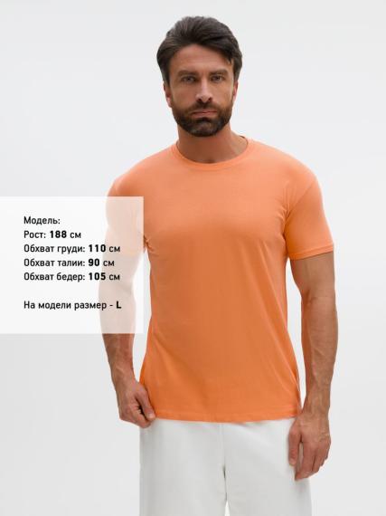 Футболка Regent 150, оранжевая (абрикосовая), размер L