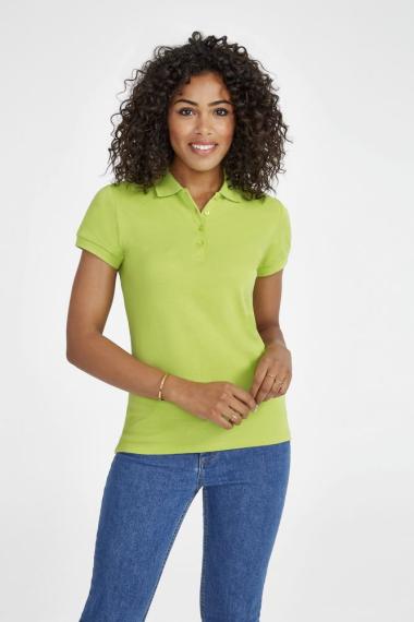 Рубашка поло женская People 210 бирюзовая, размер XL