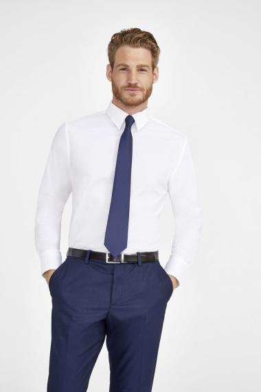 Рубашка мужская с длинным рукавом Brighton, бордовая, размер XL