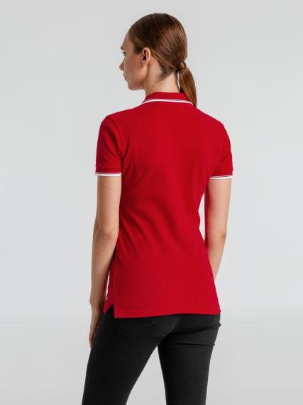 Рубашка поло женская Practice women 270 красная с белым, размер L