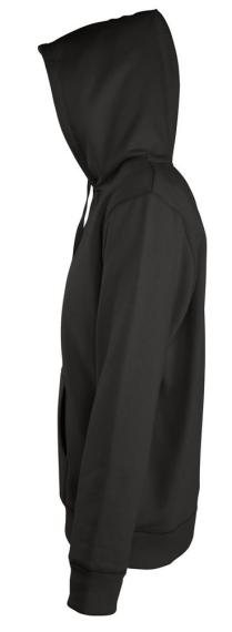 Толстовка мужская на молнии с капюшоном Seven Men, черная, размер XL