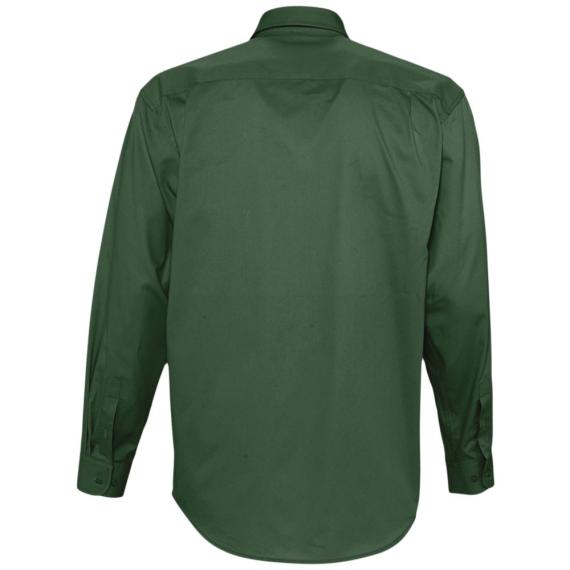 Рубашка мужская с длинным рукавом Bel Air темно-зеленая, размер XXL